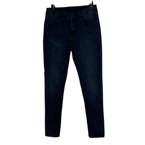 🌹BLACK BUCKLE CURVY SKINNY JEANS - Picture 1 of 6